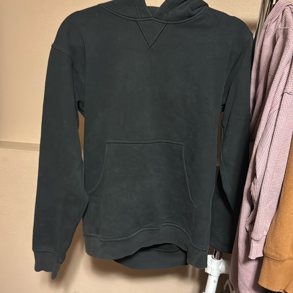 Black Lulu Hooded Sweatshirt
